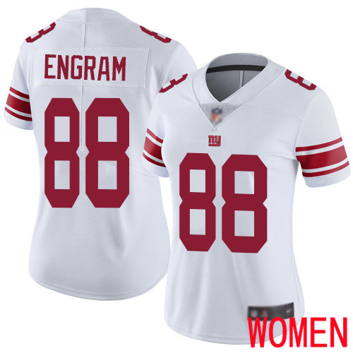 Women New York Giants #88 Evan Engram White Vapor Untouchable Limited Player Football NFL Jersey->women nfl jersey->Women Jersey